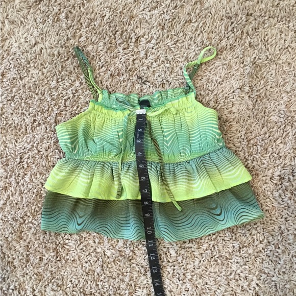Wild Fable Green Ruffled Adjustable Strap Cropped Tank Top - Picture 10 of 10